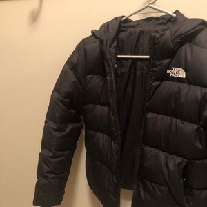 North face reversible winter coat youth 10/12